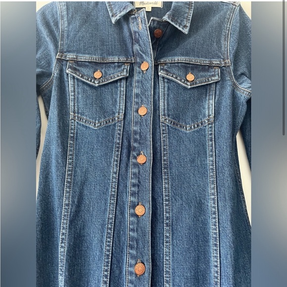 Madewell seamed denim dress small - Picture 5 of 9